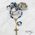 Sacred Blue Crystal Rosary