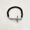 Mens Silver Creed Bracelet