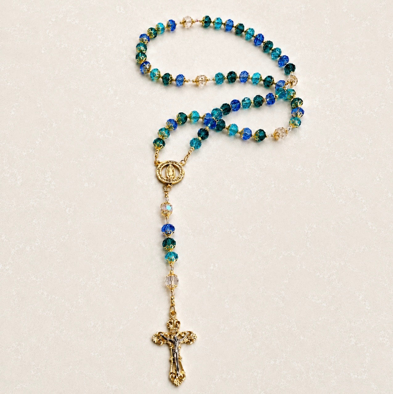 Ocean Blue Devotion Rosary