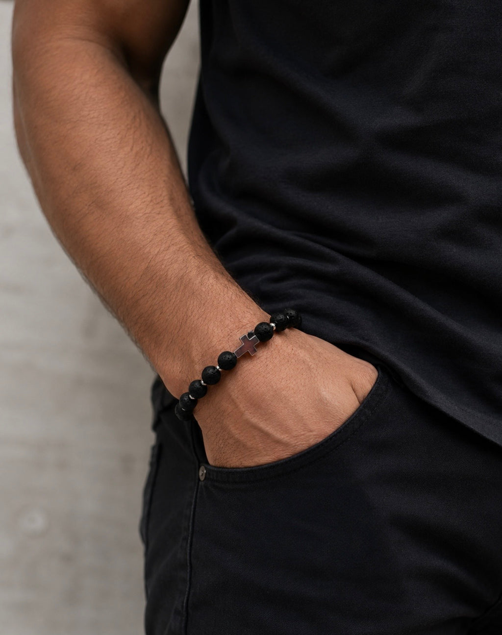 Steel & Stone Bracelet