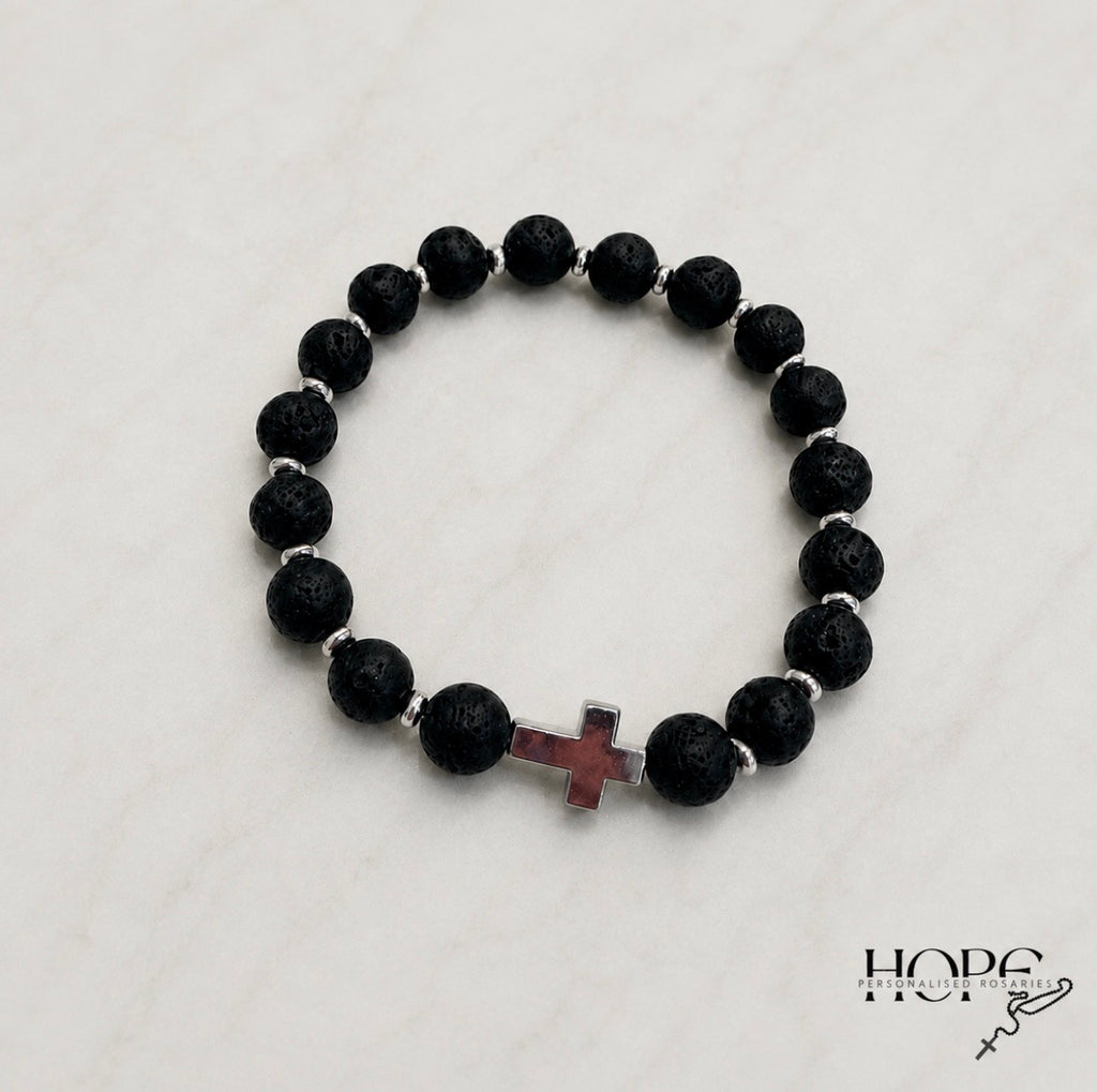 Steel & Stone Bracelet