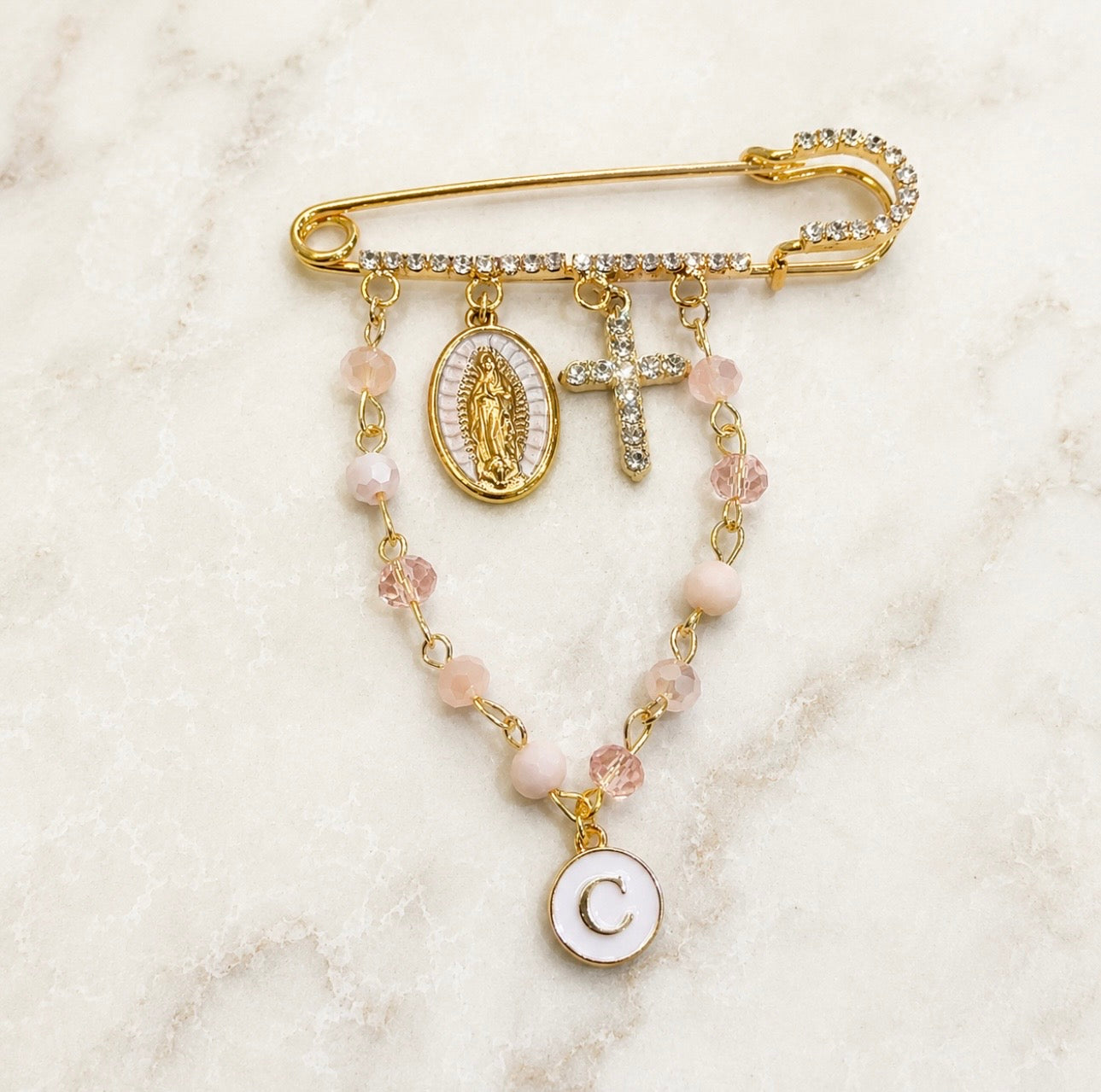 Blush Blessing Baby Pin