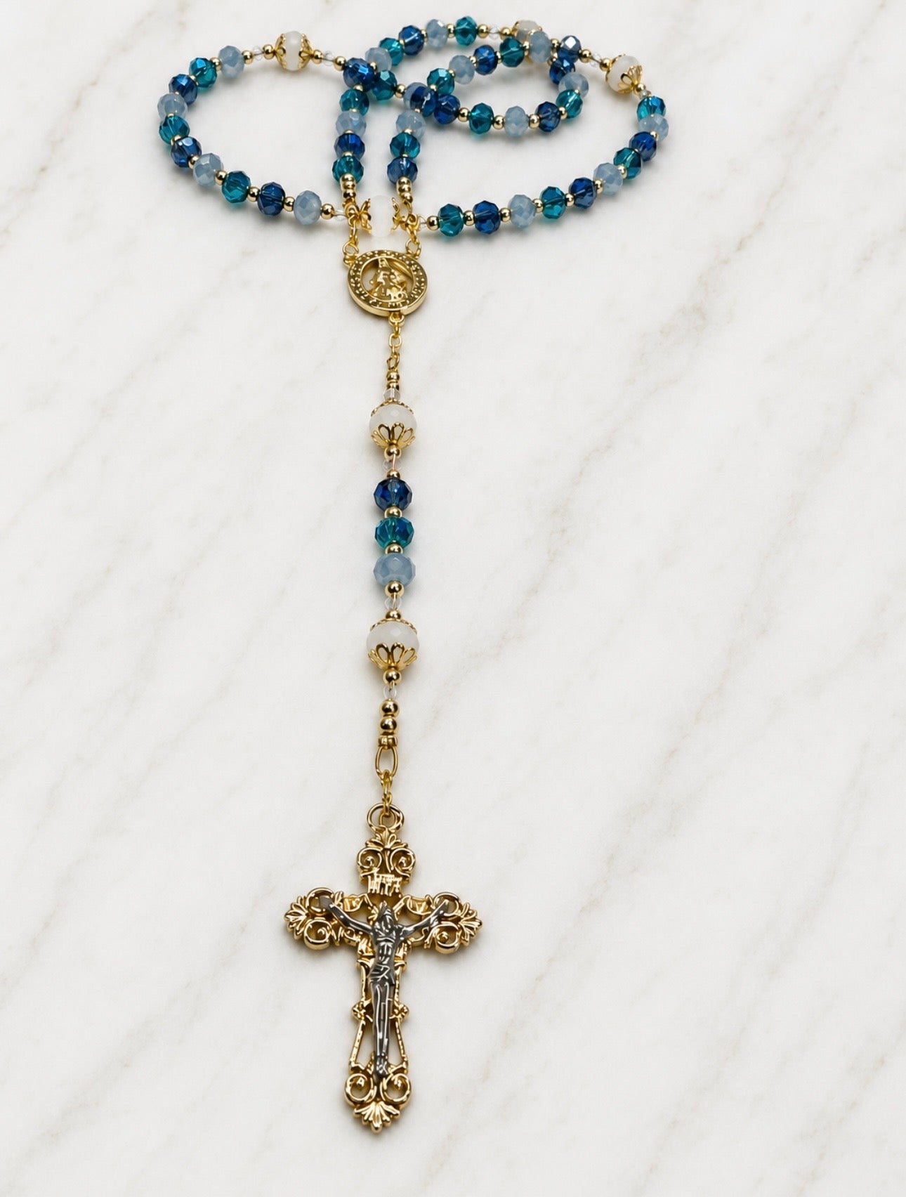 Ocean Blue Devotion Rosary