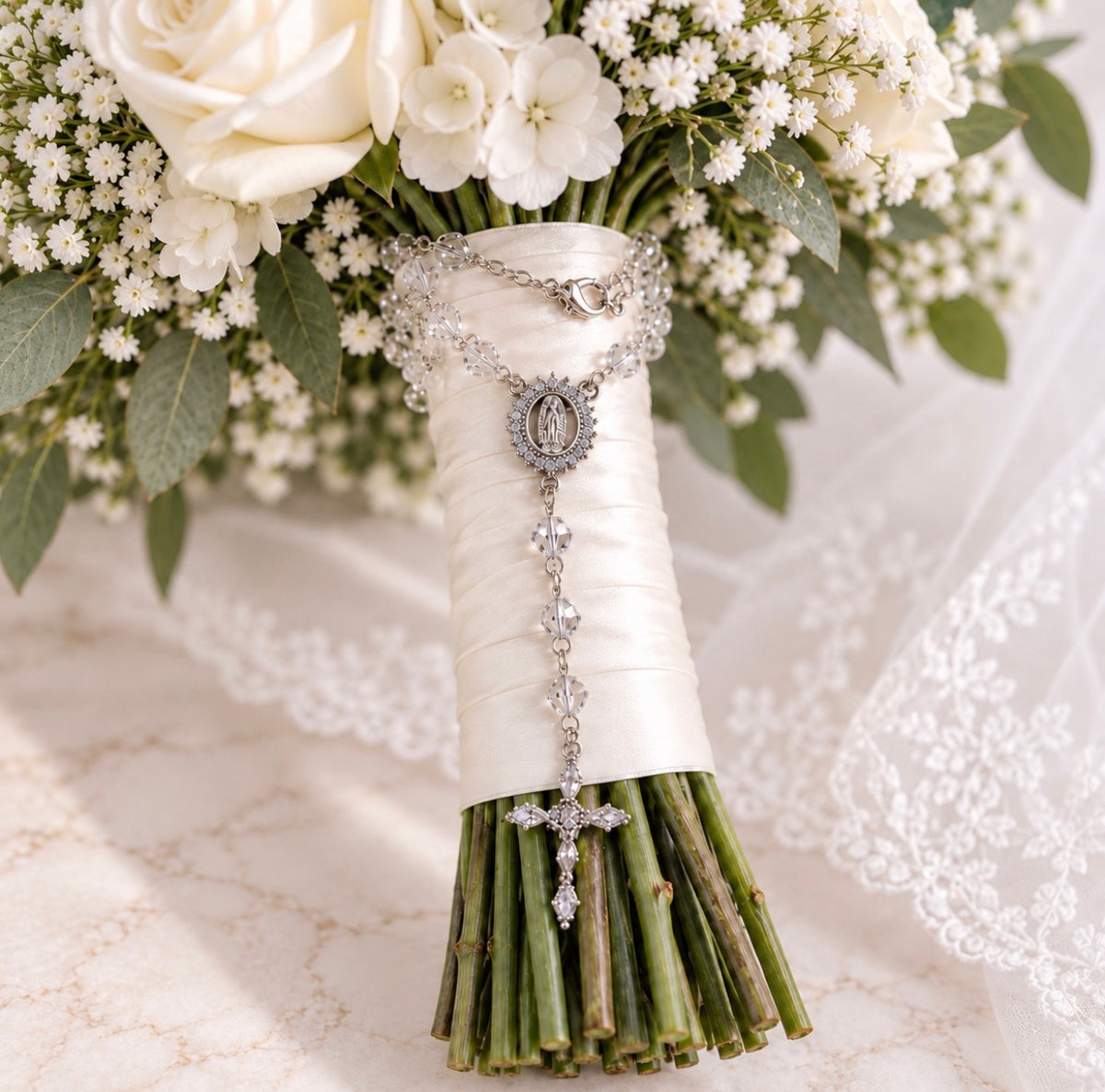 Everlasting Grace Bridal Bouquet Rosary