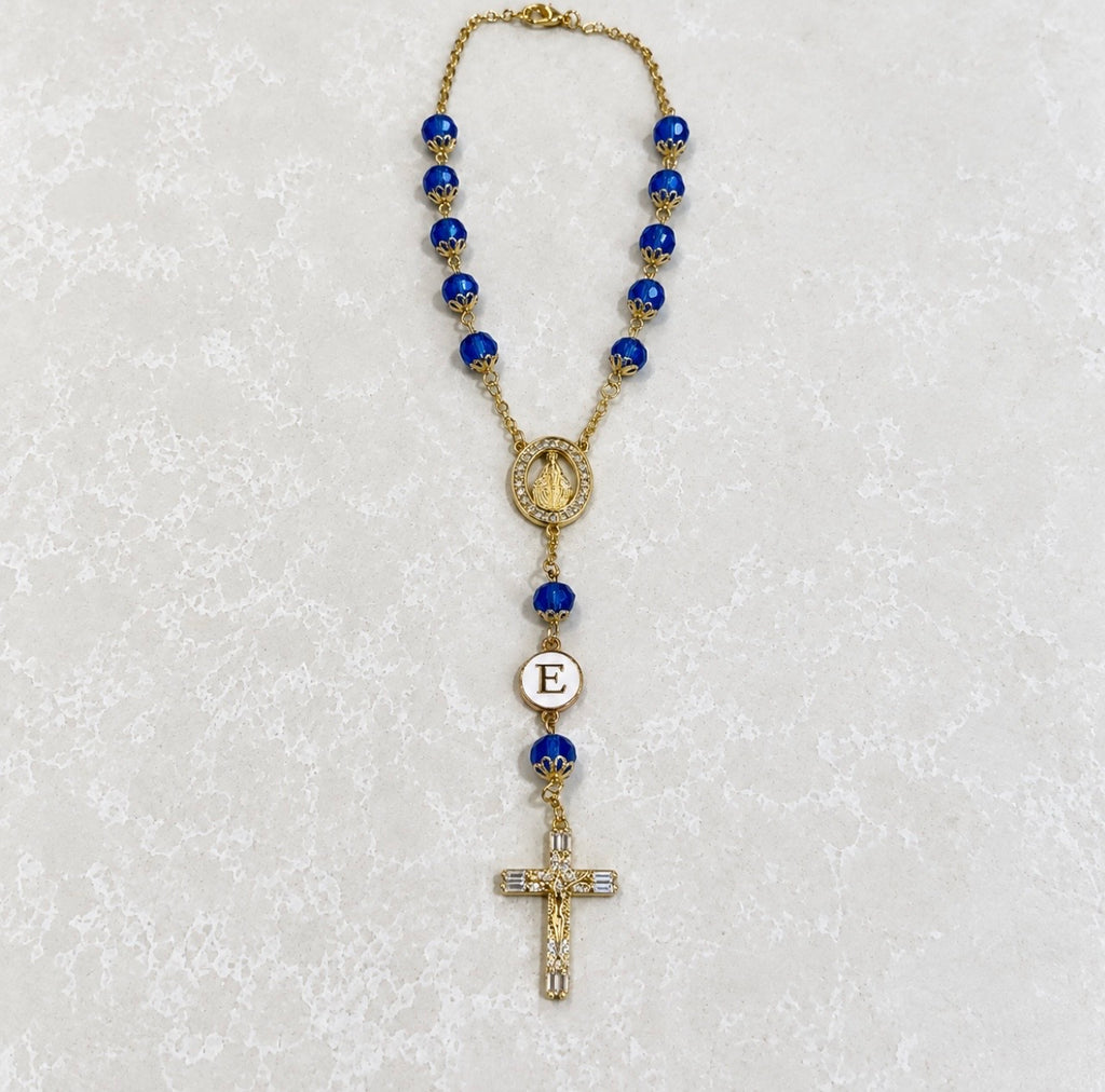 The Guardian Blue Car Rosary