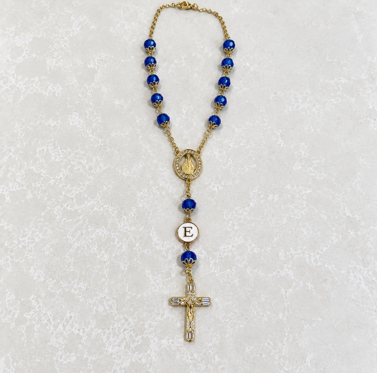 The Guardian Blue Car Rosary